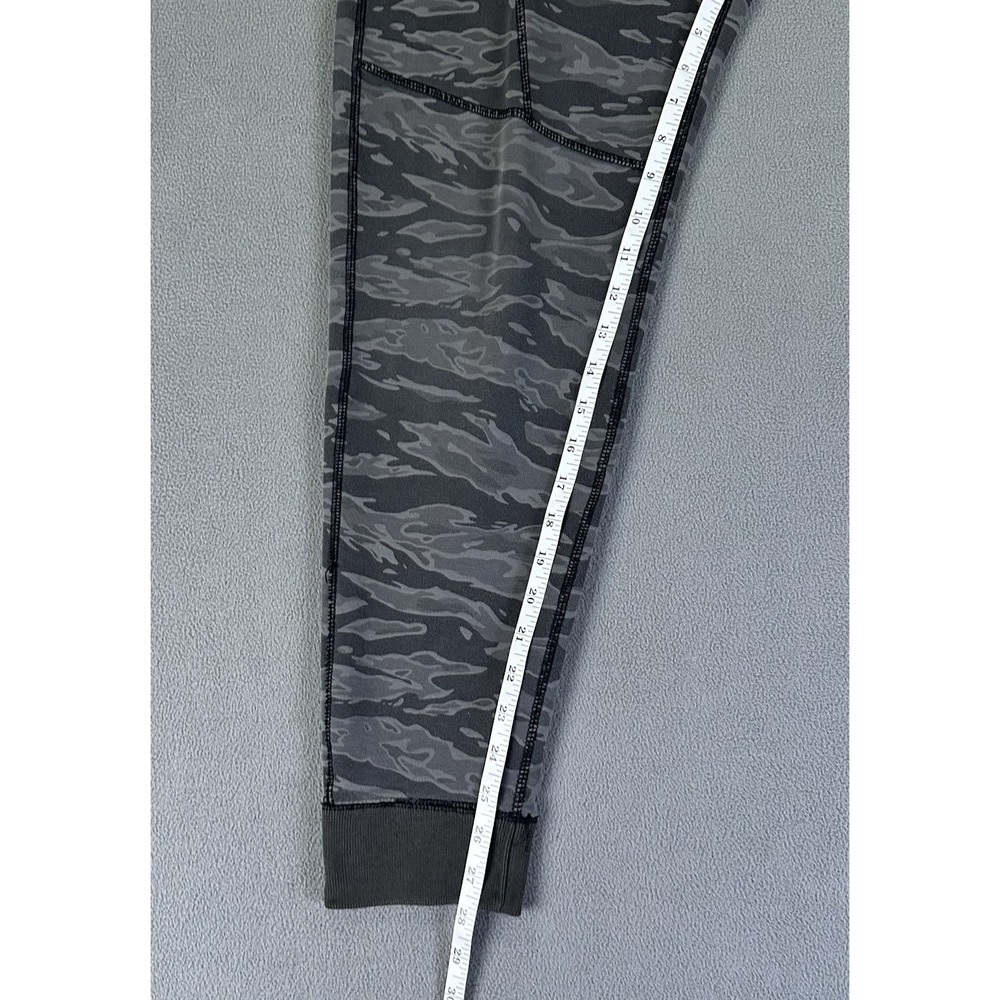 Abercrombie Fitch Joggers Pants Mens Medium Grey Camo Camouflage Fleece Lounge - Picture 5 of 9